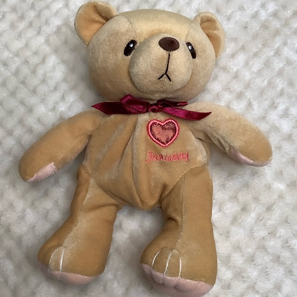 Cherished Teddy Plush January Bear Stuffed Animal Toy - Picture 3 of 12